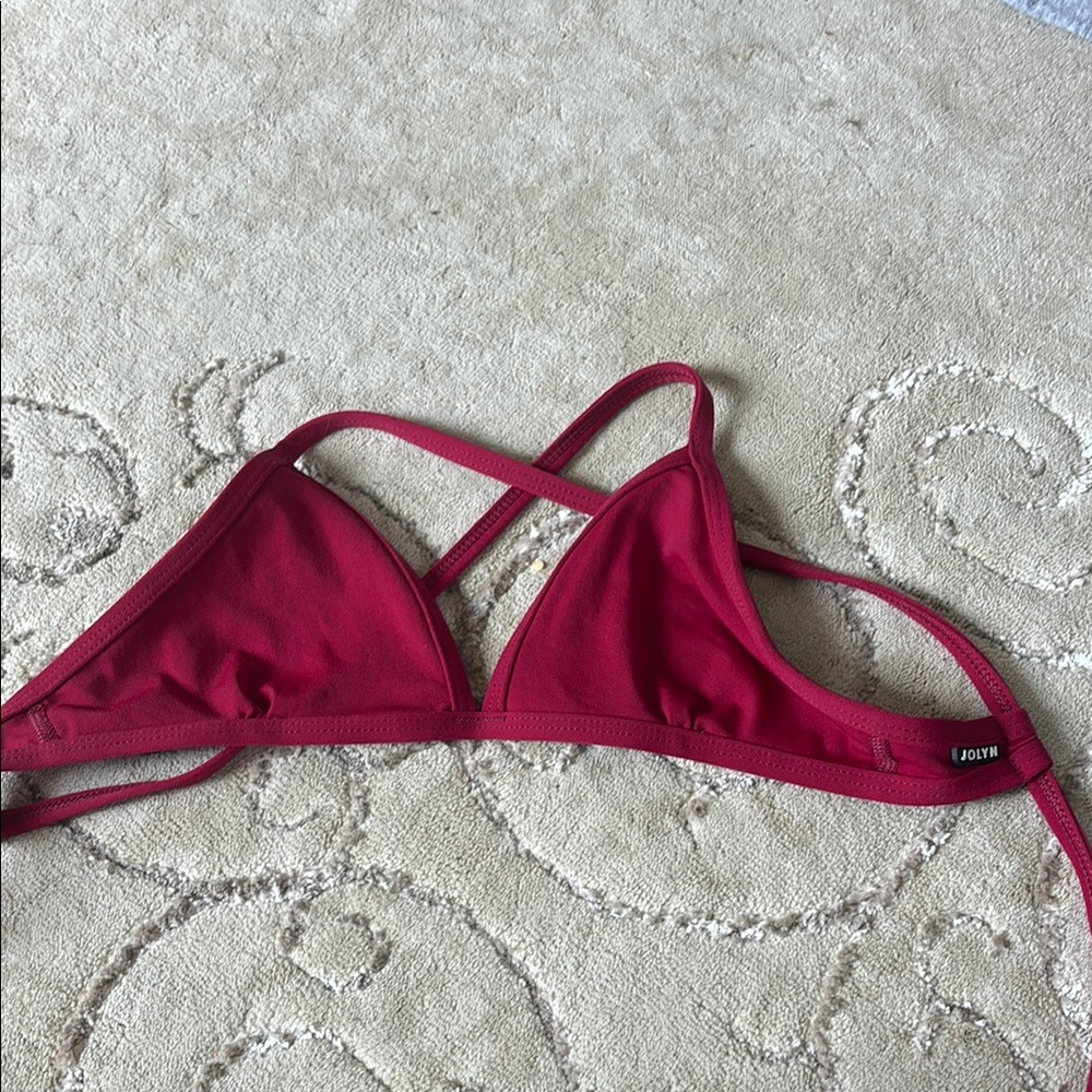 Women's Red Criss-cross bikini Jolyn